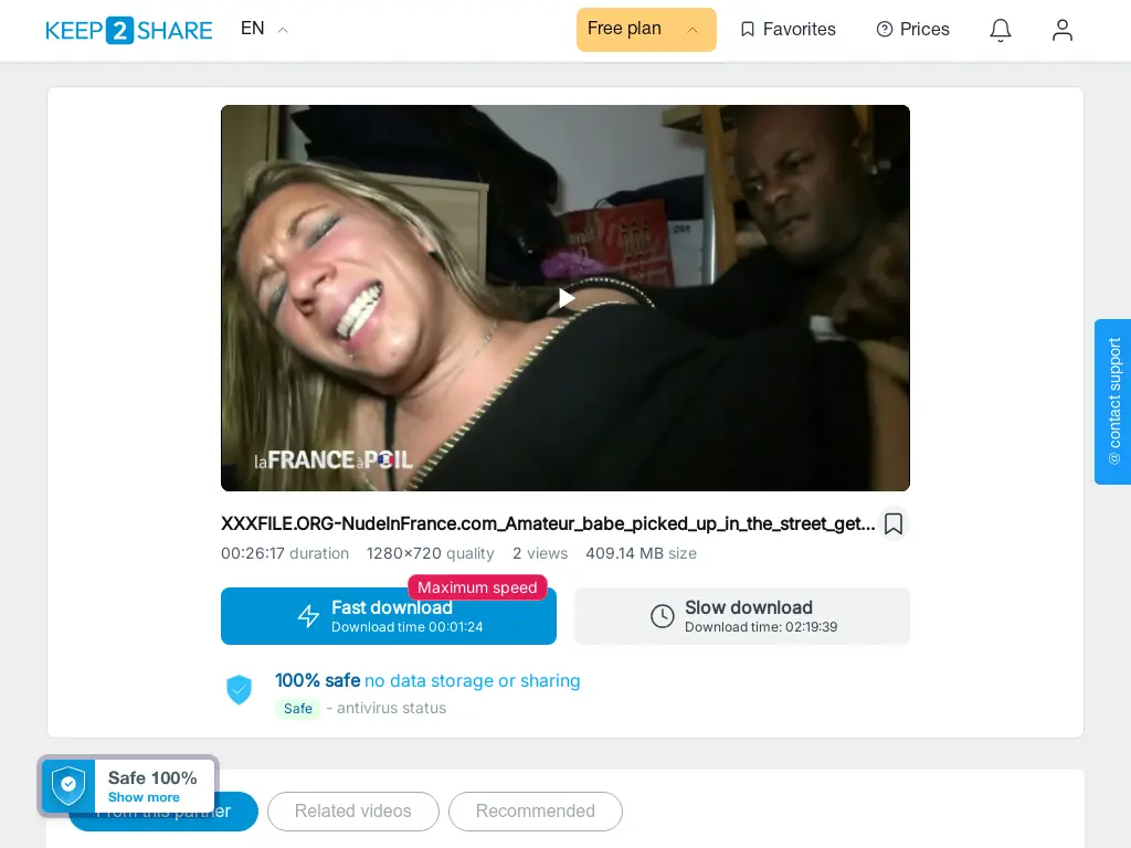 Preview of XXXFILE.ORG NudeInFrance.com Amateur babe picked up in the s
