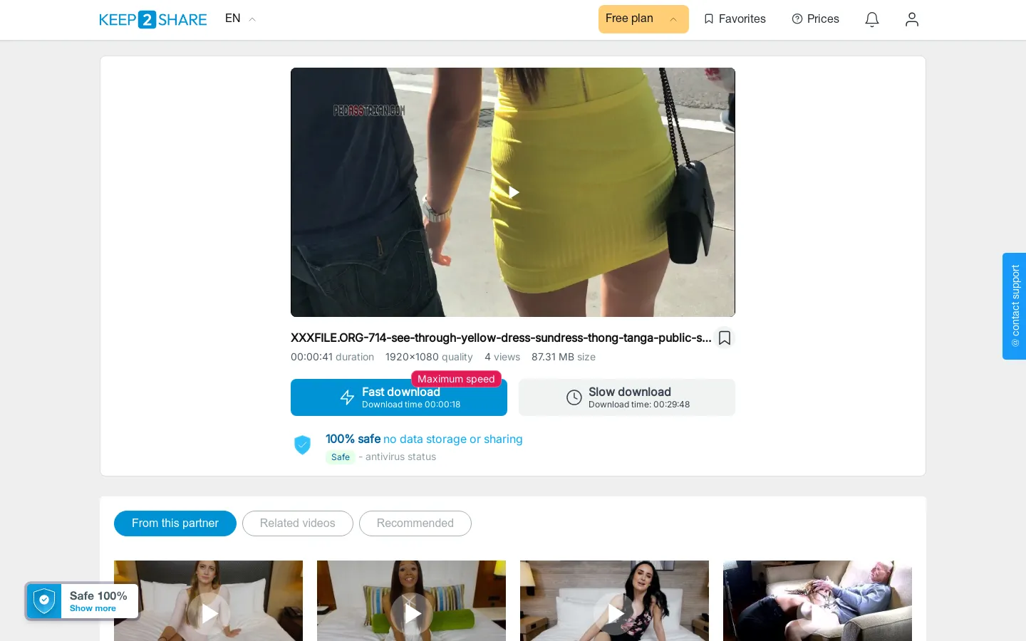 Preview of xxxfile.org 714 see through yellow dress sundress thong tang