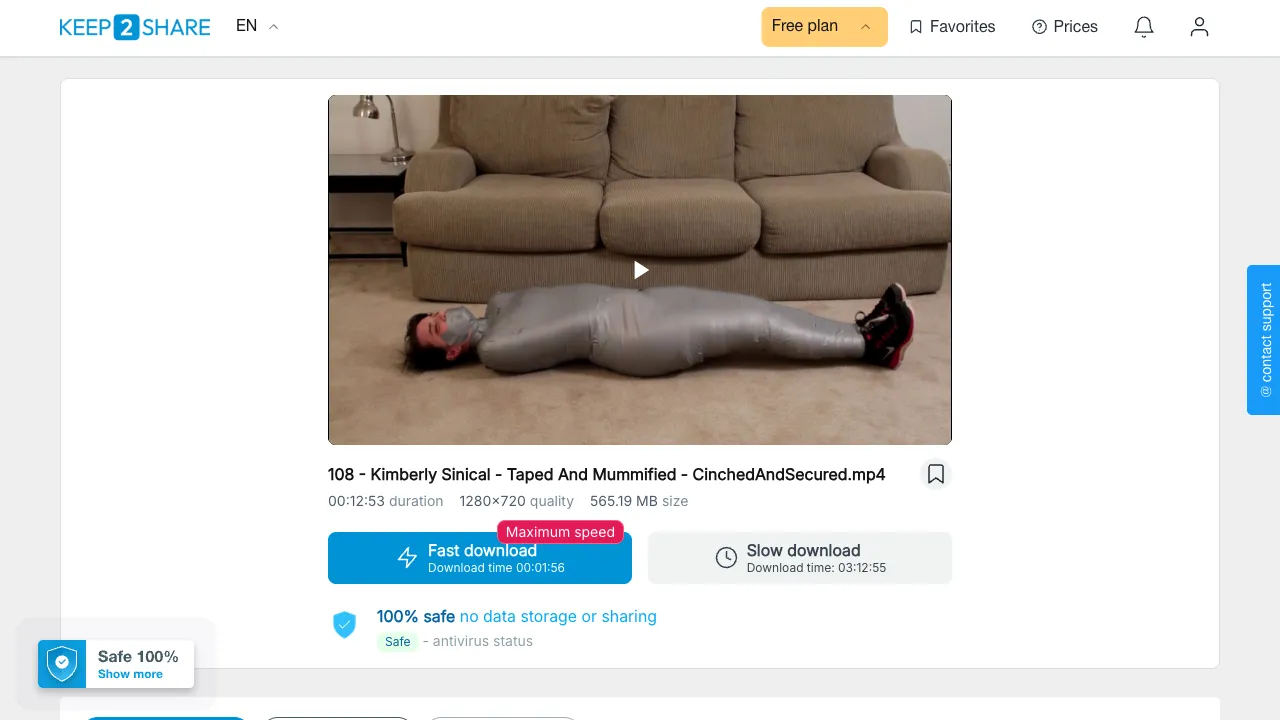 108 Kimberly Sinical Taped And Mummified CinchedAndSecured
