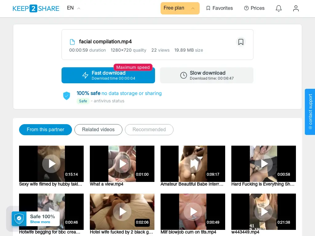 Preview of facial compilation