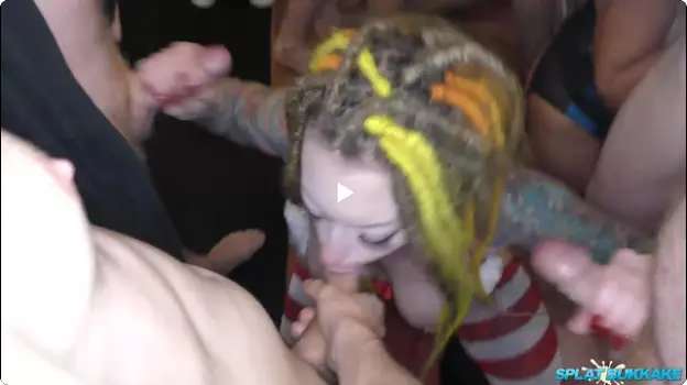 Preview of Beau Diamonds, Piggy Mouth, Tanya Virago, Tara Spades - Christmas Party 1 2019 Bukkake (28.02.2020)