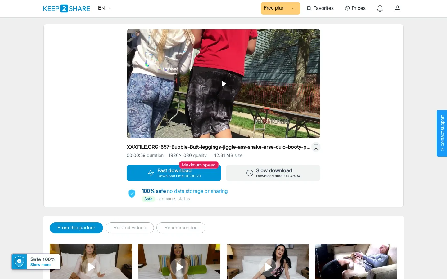 Preview of xxxfile.org 657 bubble butt leggings jiggle ass shake arse c