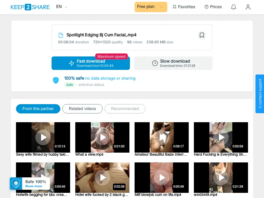 Spotlight Edging Bj Cum Facial%2C