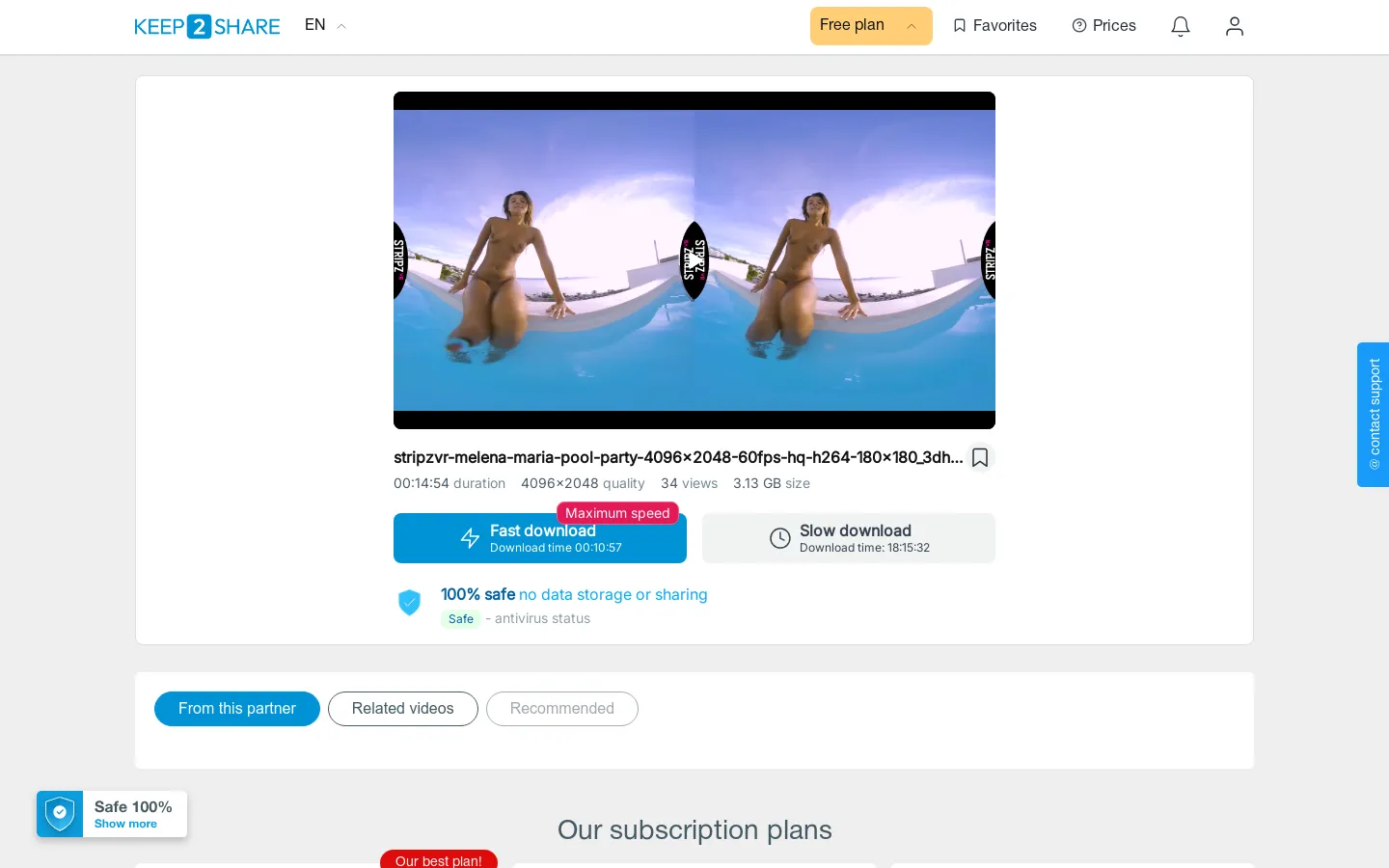 stripzvr melena maria pool party 4096x2048 60fps hq h264 180x180 3dh LR