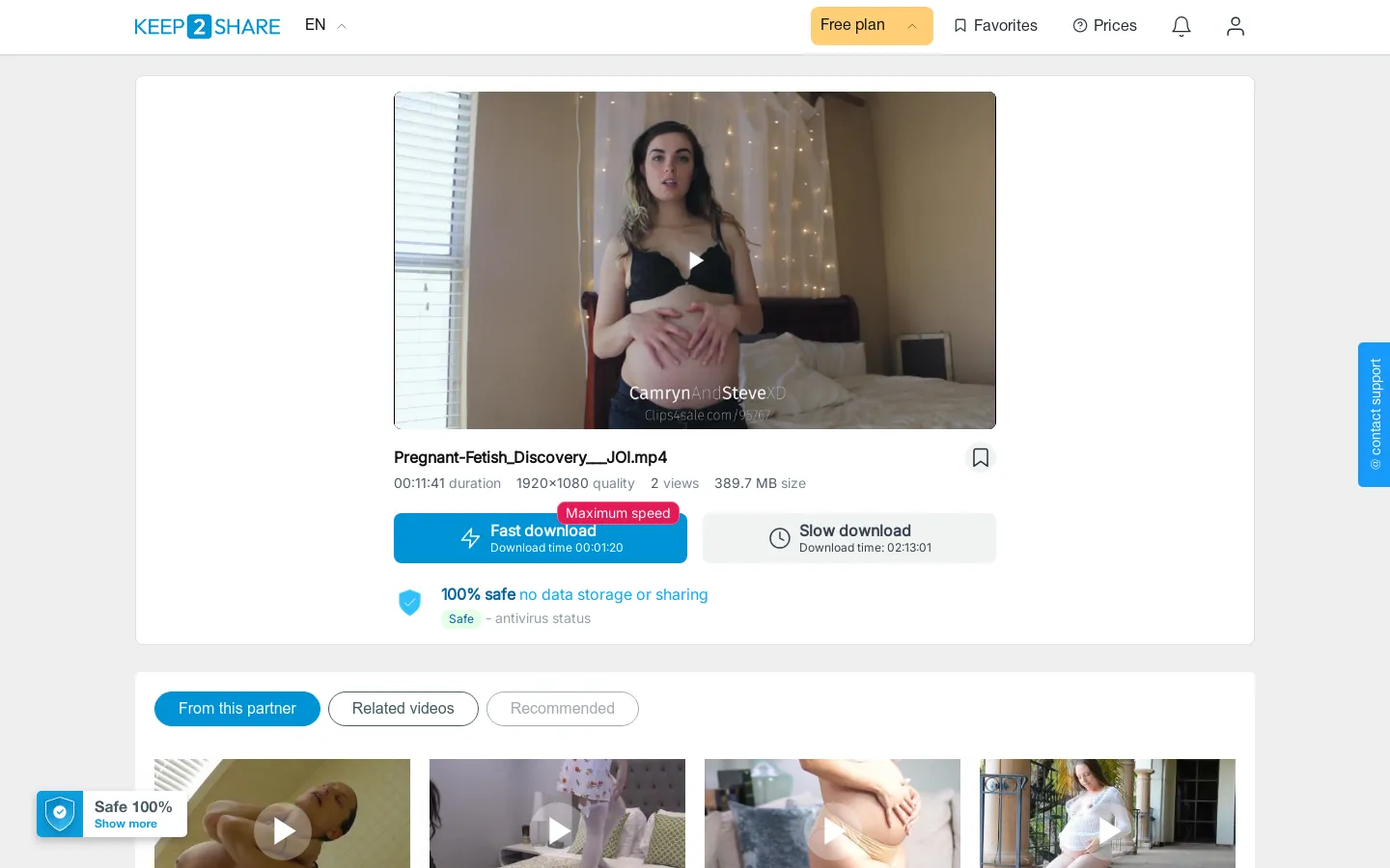 Pregnant Fetish Discovery JOI
