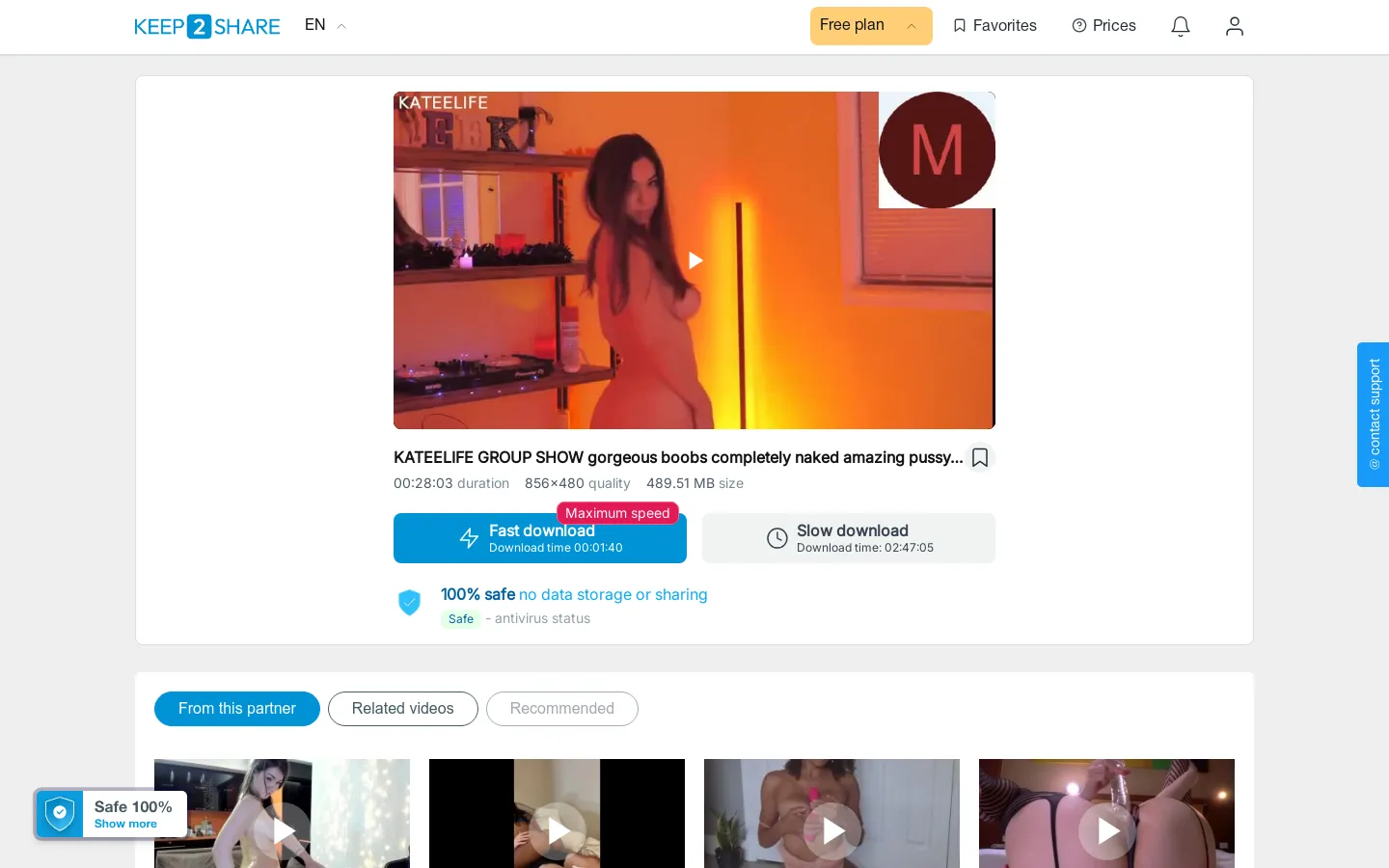 KATEELIFE GROUP SHOW gorgeous boobs completely naked amazing pussy