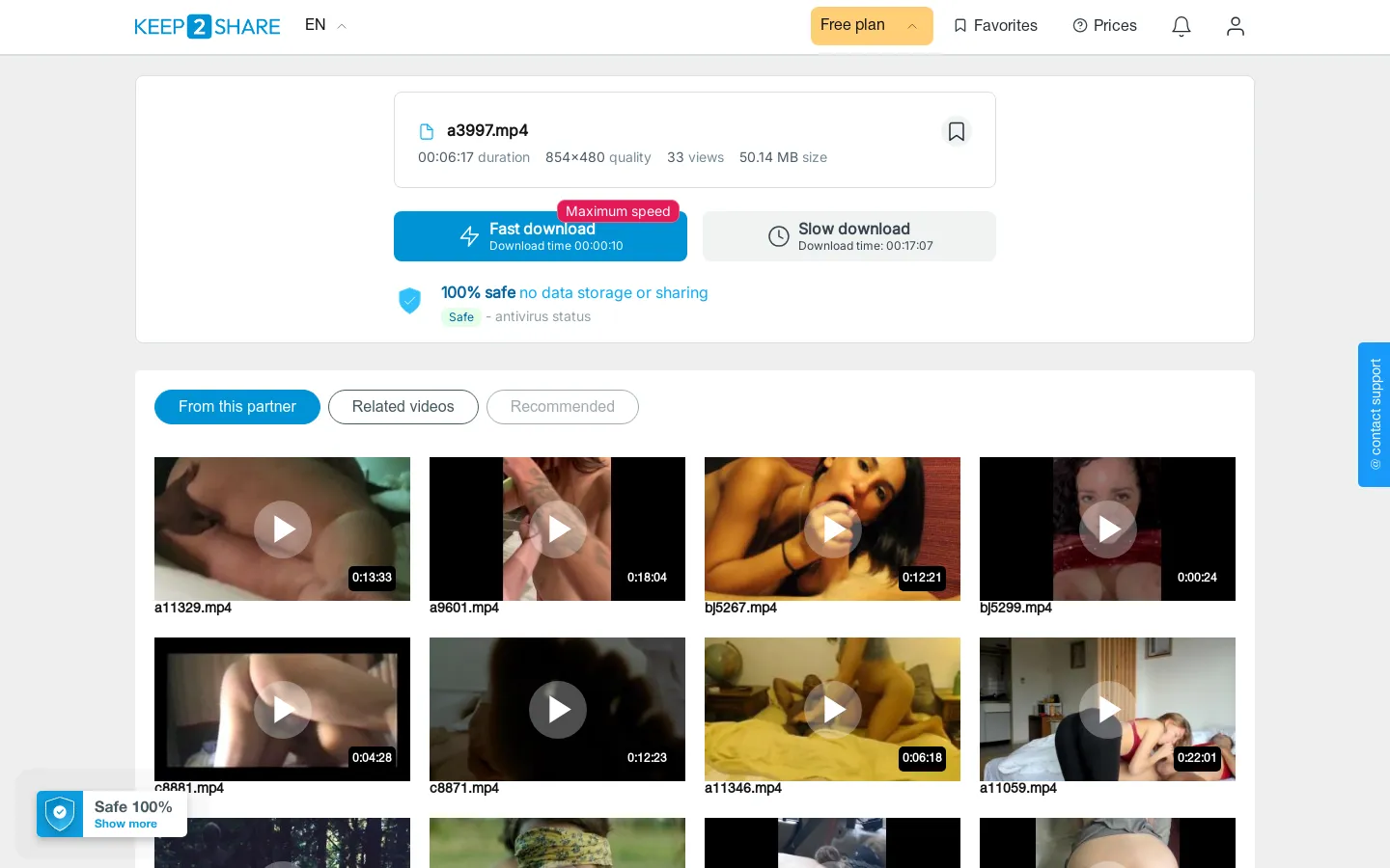 Preview of a3997 – NSFW file hosted on FolderFox