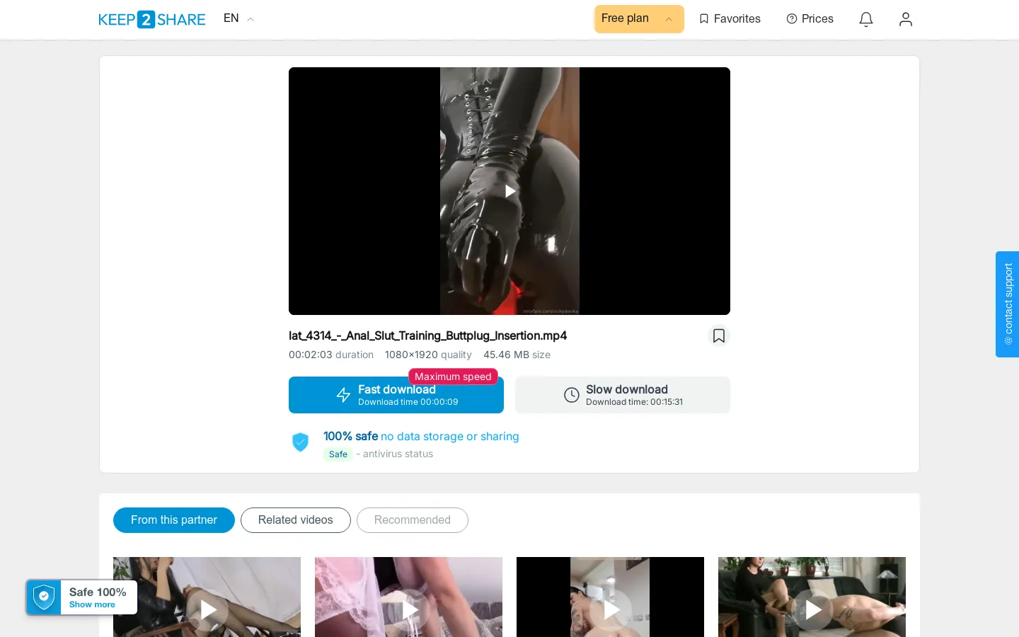 lat 4314 Anal Slut Training Buttplug Insertion