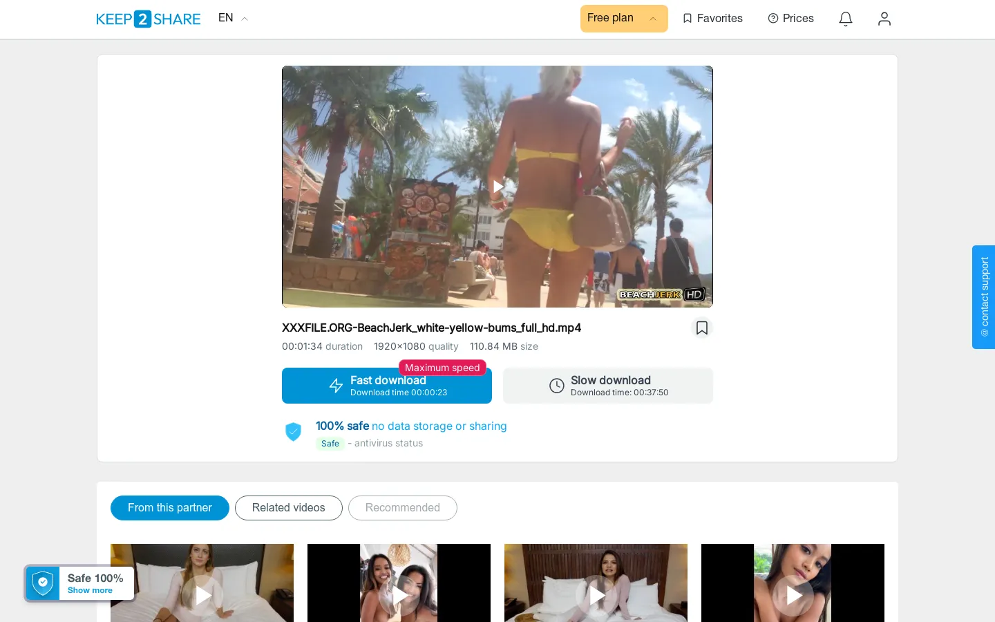 Preview of xxxfile.org beachjerk white yellow bums full hd