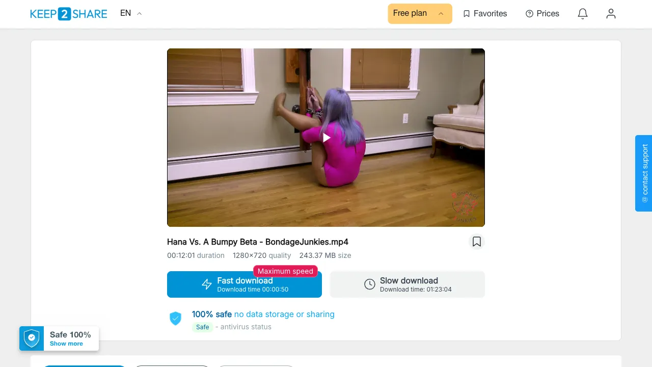 Preview of Hana Vs. A Bumpy Beta BondageJunkies – NSFW file hosted on FolderFox