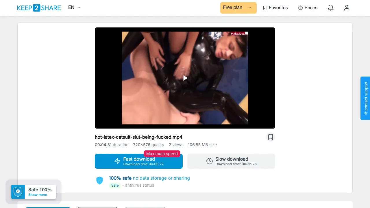 Preview of hot latex catsuit slut being fucked