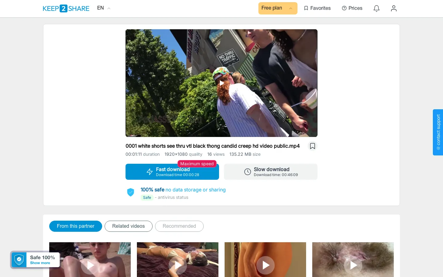 Preview of 0001 white shorts see thru vtl black thong candid creep hd v