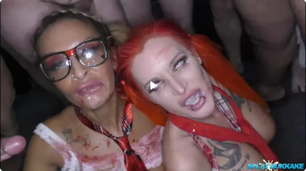 Preview of AlexxaVice, Talula Thomas   Halloween Bukkake   Part 2 (29.11.2019)
