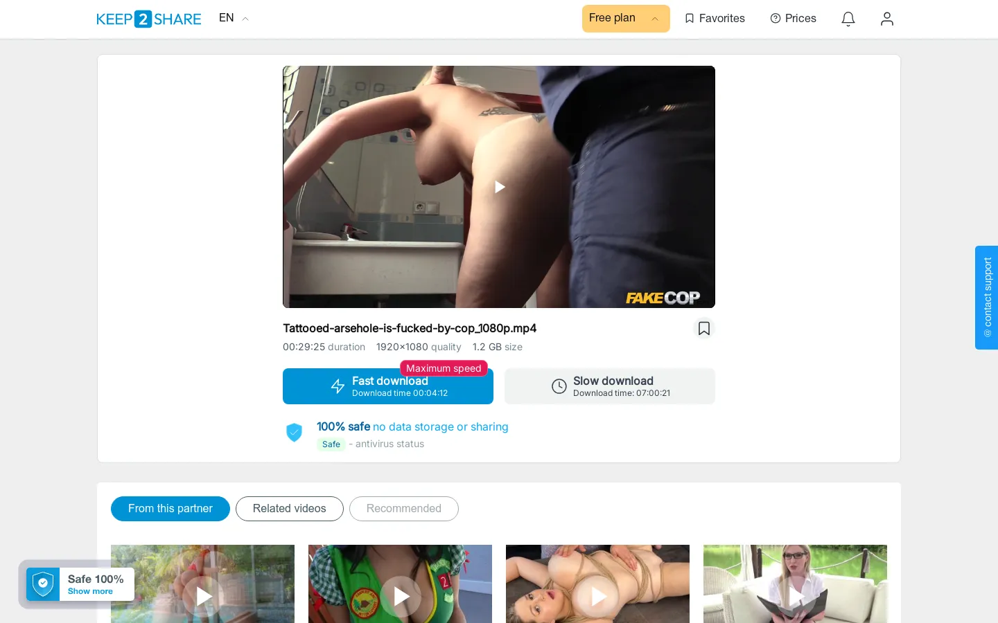 Tattooed arsehole is fucked by cop 1080p