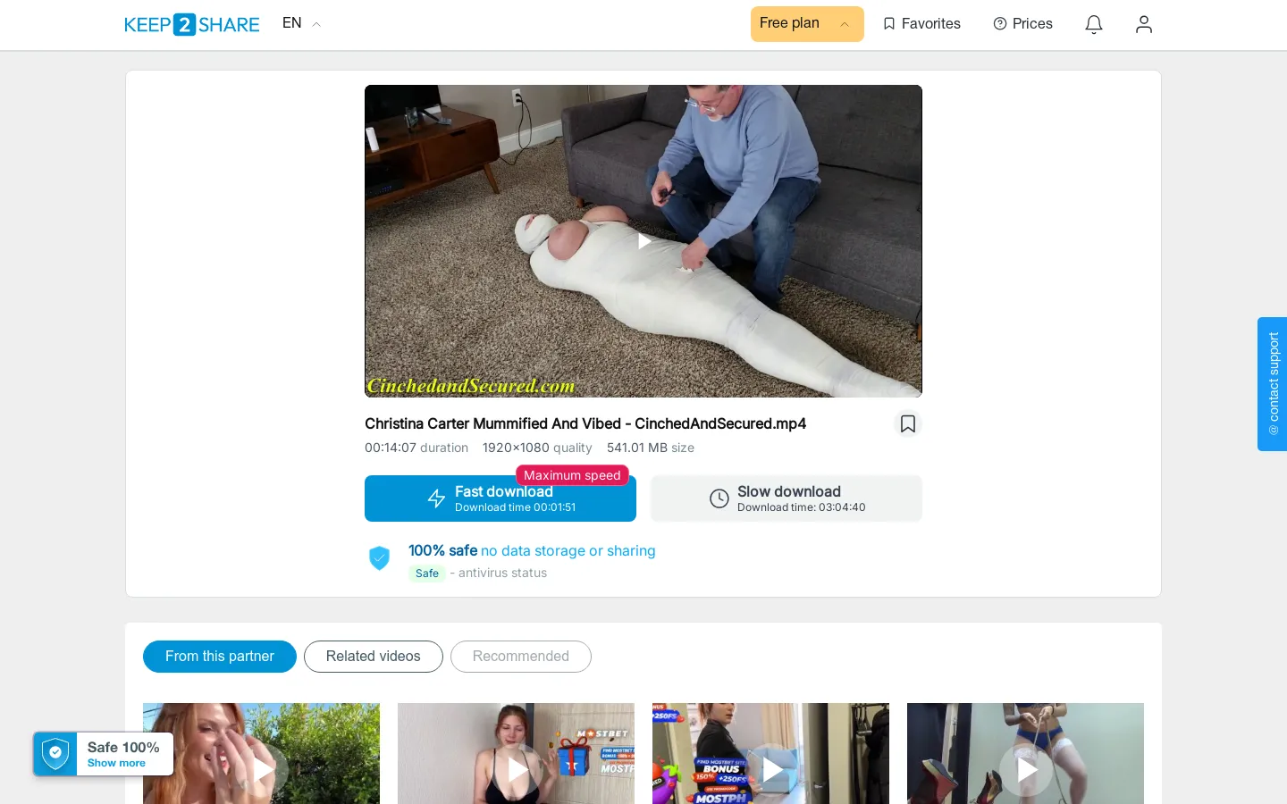 Christina Carter Mummified And Vibed CinchedAndSecured